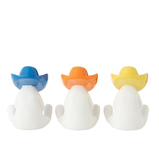 J-Line J Line figurines statuettes Jolipa Statue Cowboy Chapeau Resine Mix Assortiment De 3.