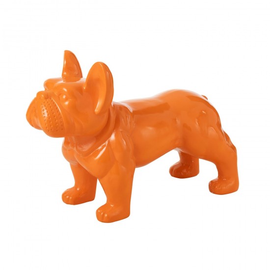 J Line Bulldog Mgo Orange L88xB38xH63 cm JLine 50040 by Jolipa 50040.