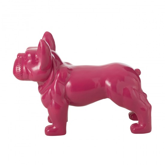J-Line J Line statuettes Jolipa Bulldog Mgo Fuchsia.