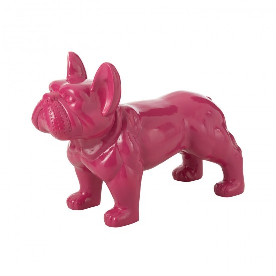 J Line Bulldog Mgo Fuchsia L88xB38xH63 cm JLine 50046 by Jolipa 50046.
