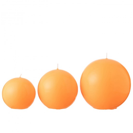J-Line J Line bougies Jolipa Bougie Boule Cire Fluo Orange 50 Heures.