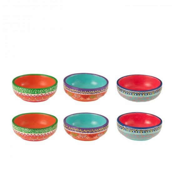 J-Line J Line bols Jolipa Boite 6 Bols Mumbai Terre Cuite Mix.