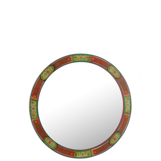 J Line Miroir Rond Cadre Mumbai Mdf Mix L75xB3xH75 cm JLine 50561 by Jolipa 50561.