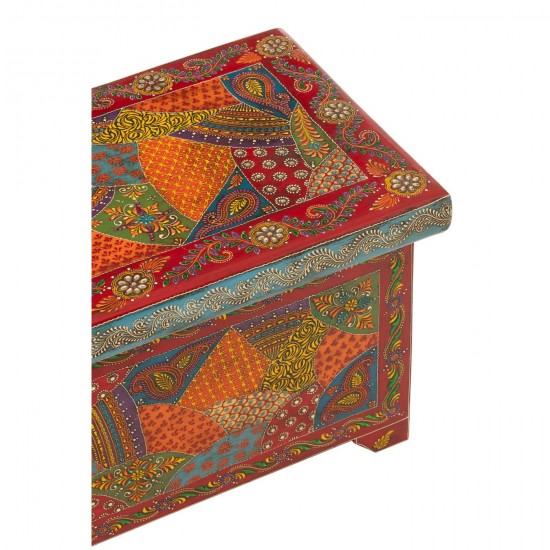 J-Line J Line coffres caisses de stockage Coffre Delhi Bois De Manguier Mix.