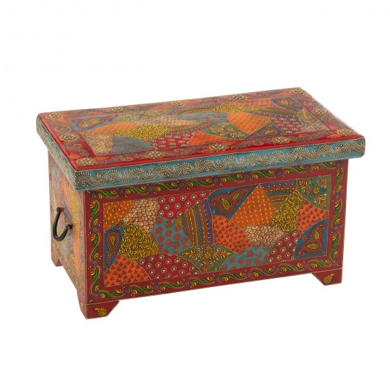 J Line Coffre Delhi Bois De Manguier Mix L63xB35xH35 cm JLine 50578 by Jolipa 50578.