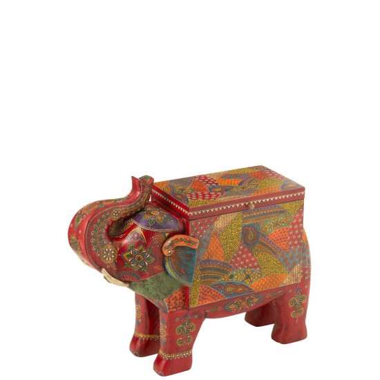 J Line Coffre Elephant Delhi Bois De Manguier Mix L79xB25xH63 cm JLine 50579 by Jolipa 50579.