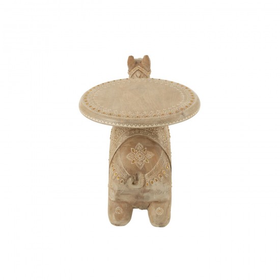 Jolipa Table Gigogne Bois De Manguier Naturel Blanc.