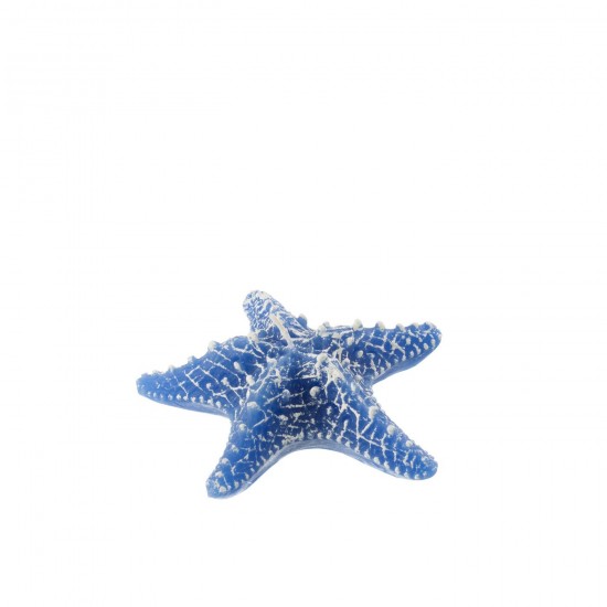 J Line Bougie Etoile De Mer Bleu Small 2 Heures L13xB13xH5 cm JLine 50609 by Jolipa 50609.