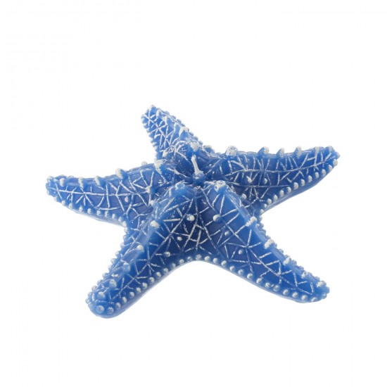 J Line Bougie Etoile De Mer Bleu Large 3 Heures L21xB21xH7 cm JLine 50610 by Jolipa 50610.