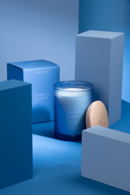 Jolipa Bougie Senteur Accords Essentiels Embruns Marins 38H.