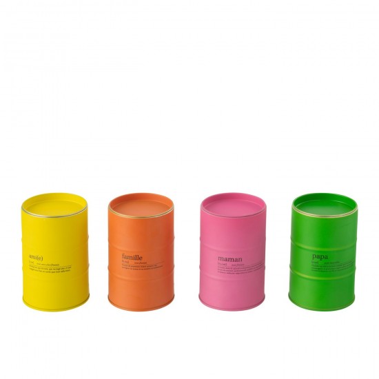 Jolipa Bougie Parfumee Famille Citation Anglais Francais Mix 50H Assortiment De 4.