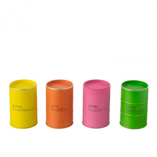 Jolipa Bougie Parfumee Maison Citation Anglais Francais Mix 50H Assortiment De 4.