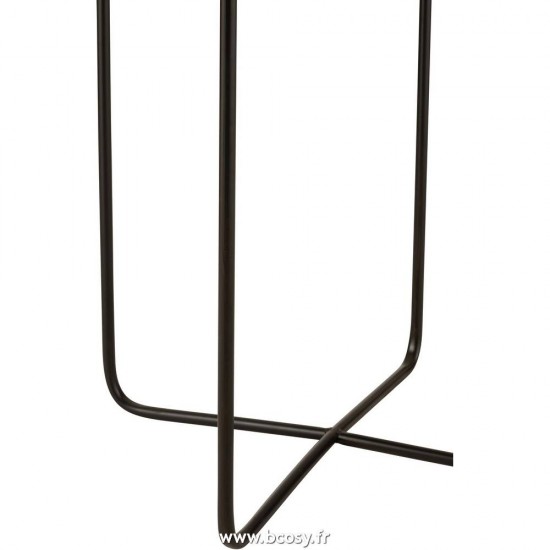 J-Line J Line tables d appoint bouts de canapé Jolipa Table Gigogne Pied Croix Metal Noir.