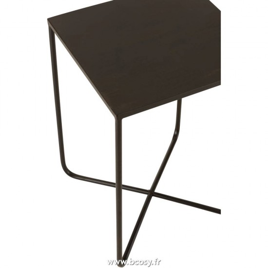 Jolipa Table Gigogne Pied Croix Metal Noir.