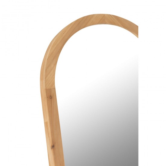 J-Line J Line miroirs sur pied Miroir Sur Pied Miroir Bois De Sapin Naturel.