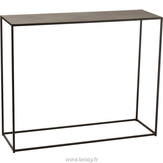 J Line Console Rectangulaire Metal Noir 110 JLine 5076 by Jolipa 5076.