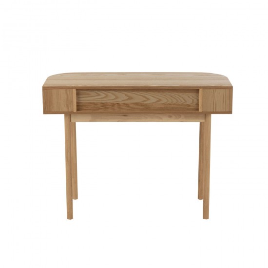 Jolipa Console Rond Mdf Bois De Pin Naturel.