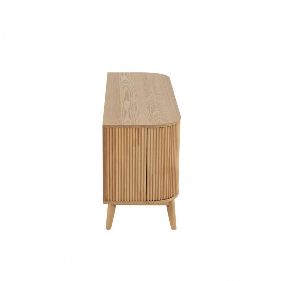 J-Line J Line armoires Jolipa Meuble Rond Mdf Bois De Pin Naturel Small.