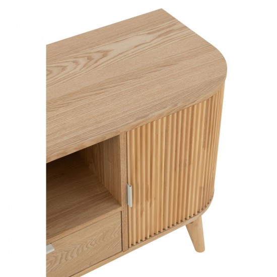 J-Line J Line armoires Meuble Rond Mdf Bois De Pin Naturel Small.