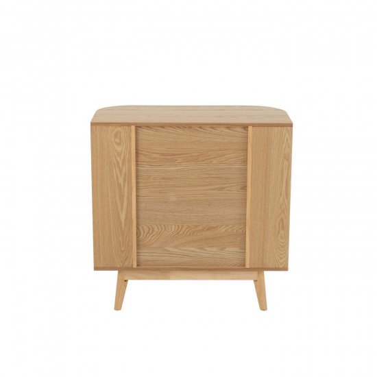 Jolipa Meuble Rond Mdf Bois De Pin Naturel Large.