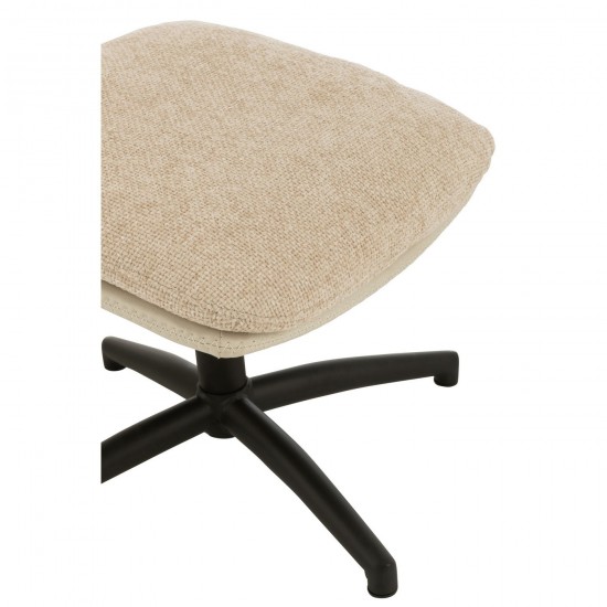 J-Line Poltrona Relax + Poggiapiedi Metallo/Multiplex Grigio/Nero.