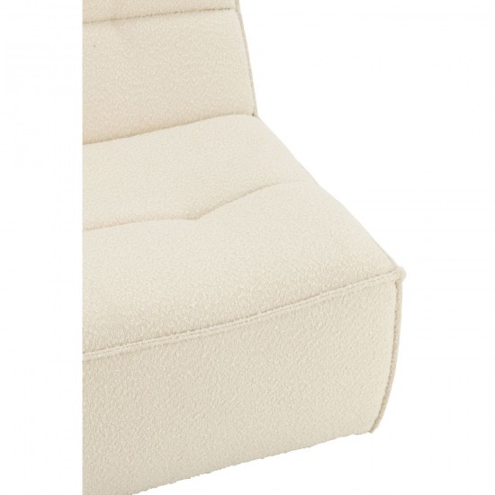 J-Line J Line fauteuils Fauteuil Pivotant Carré Mousse Écru.