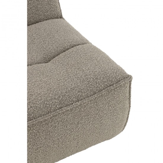 J-Line J Line fauteuils Fauteuil Pivotant Carré Mousse Taupe.