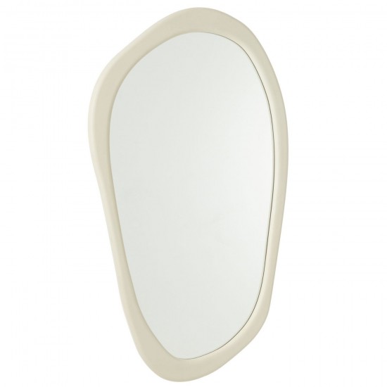 J Line Miroir Mural Moderna Mdf Miroir Blanc Small L120xB68xH3 cm JLine 50802 by Jolipa 50802.