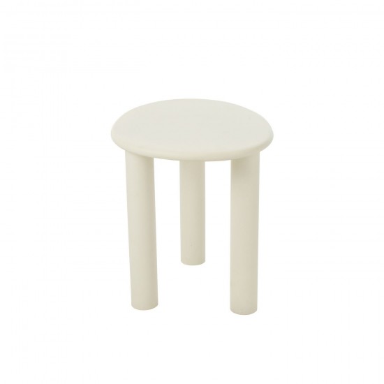 J-Line J Line tables d appoint bouts de canapé Jolipa Table D Appoint Bali Mdf Pvc Blanc Small.
