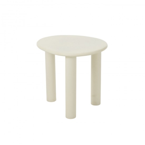 J Line Table D'Appoint Bali Mdf Pvc Blanc Small L51xB43xH50 cm JLine 50803 by Jolipa 50803.