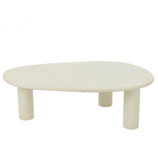 Jolipa Table D Appoint Bali Mdf Pvc Blanc Large.