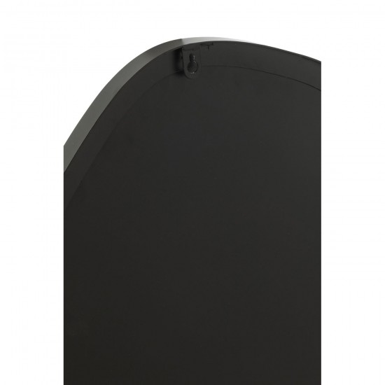 J-Line J Line Miroir mural Miroirs murals Jolipa Miroir Mural Extrema Fer Miroir Noir Large.