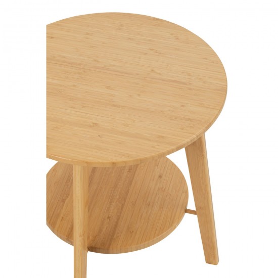 Jolipa Table D Appoint Rond Bambou Naturel Small.