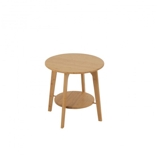 J Line Table D'Appoint Rond Bambou Naturel Small L50xB50xH50 cm JLine 50841 by Jolipa 50841.