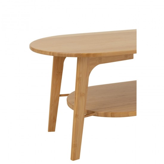 Jolipa Table Basse Carre Bambou Naturel.