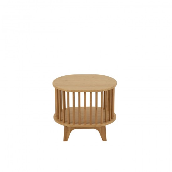 Jolipa Table De Chevet Live Bambou Naturel.