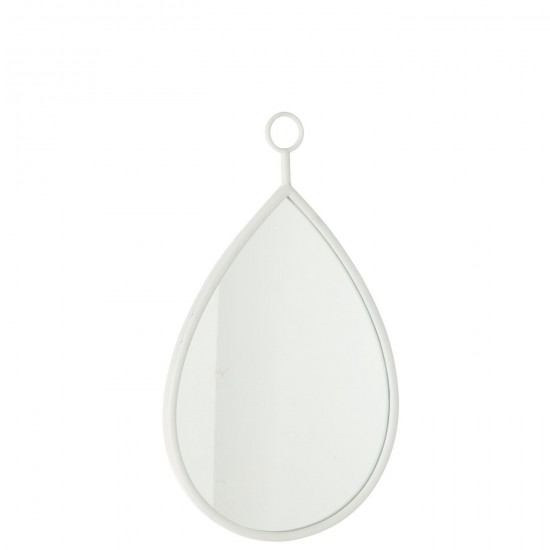 J Line Miroir Suspendu Drop Miroir Mdf Blanc Medium L37xB3xH62 cm JLine 50878 by Jolipa 50878.