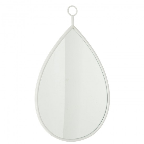J Line Miroir Suspendu Drop Miroir Mdf Blanc Large L45xB3xH75 cm JLine 50879 by Jolipa 50879.