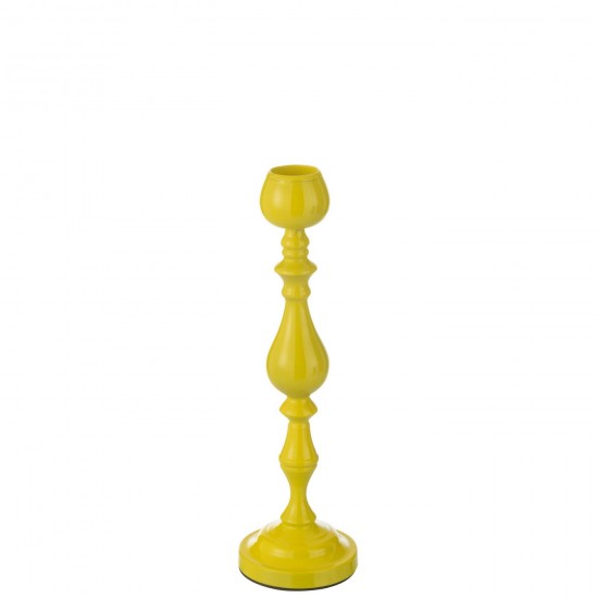 J Line Photophore Monarchy Metal Jaune Small L15xB15xH48 cm JLine 50929 by Jolipa 50929.
