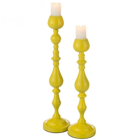 Jolipa Photophore Monarchy Metal Jaune Large.