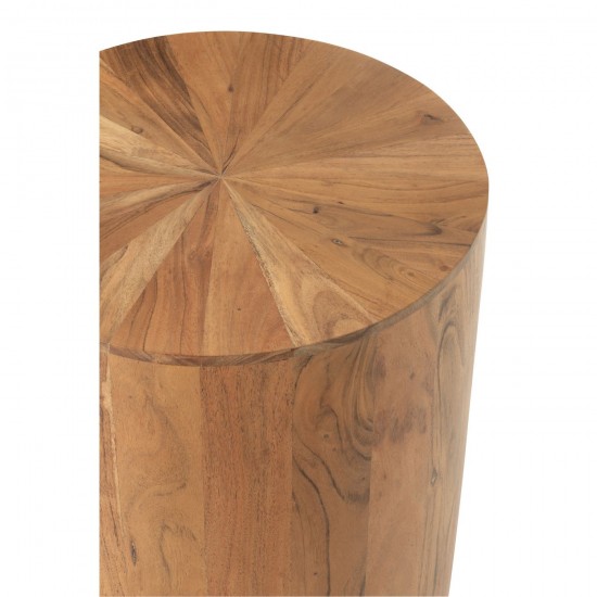 J-Line J Line tables d appoint bouts de canapé Jolipa Table D Appoint Rond Bois D Acacia Mdf Naturel.