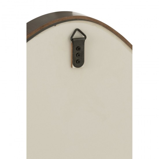 Jolipa Miroir Mural Abstrait Miroir Mdf Marron Fonce Small.