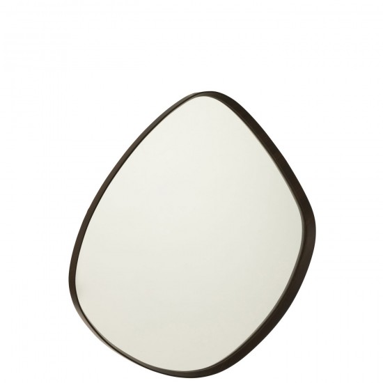 J Line Miroir Mural Abstrait Miroir Mdf Marron Fonce Large L88xB79xH5 cm JLine 51066 by Jolipa 51066.