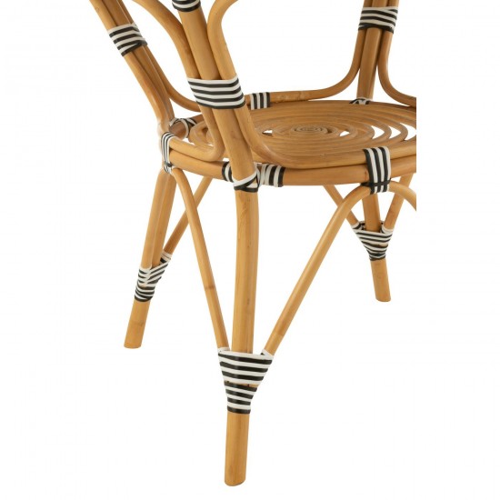 Jolipa Table Live Rotin Plastique Naturel Noir.