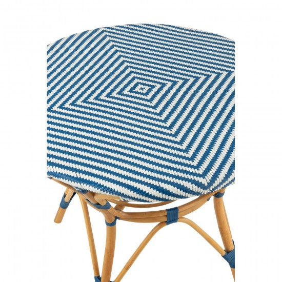 Jolipa Table Live Rotin Plastique Naturel Bleu.