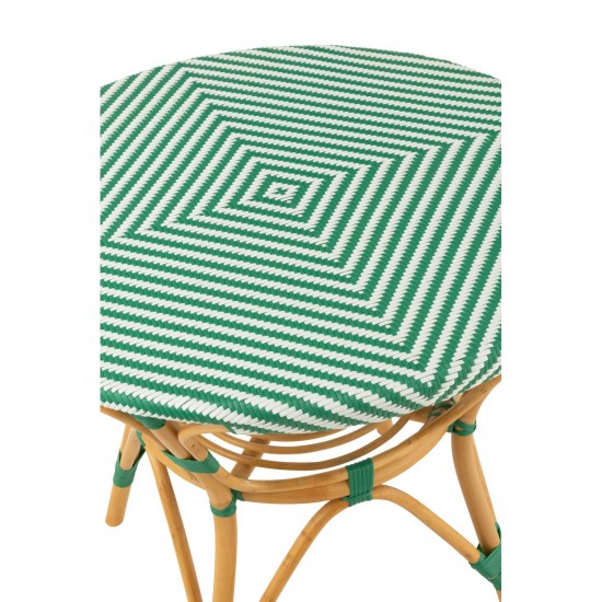Jolipa Table Live Rotin Plastique Naturel Vert.