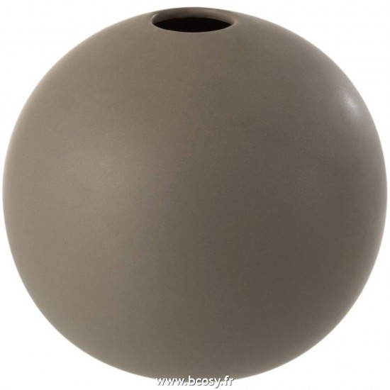 J Line Vase Boule Ceramique Gris Fonce Medium 18H JLine 5122 by Jolipa 5122.