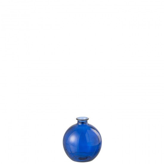 J Line Vase Ball Glass Blue L16xB16xH18 cm JLine 51221 by Jolipa 51221.