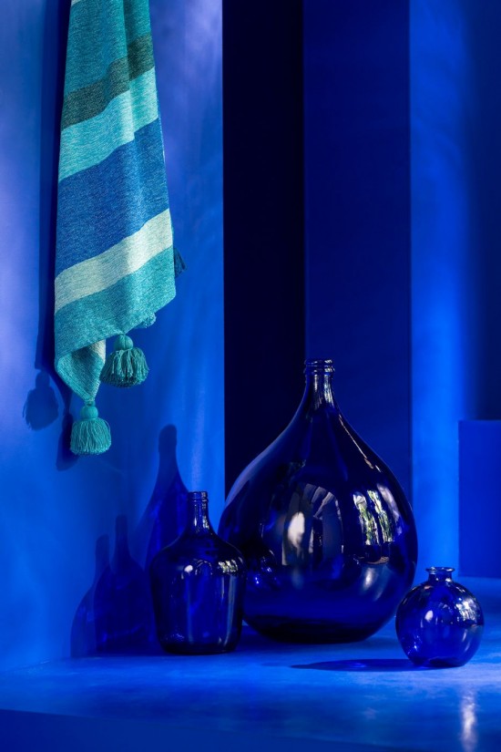 Jolipa Vase Karaf Glass Blue Smal.