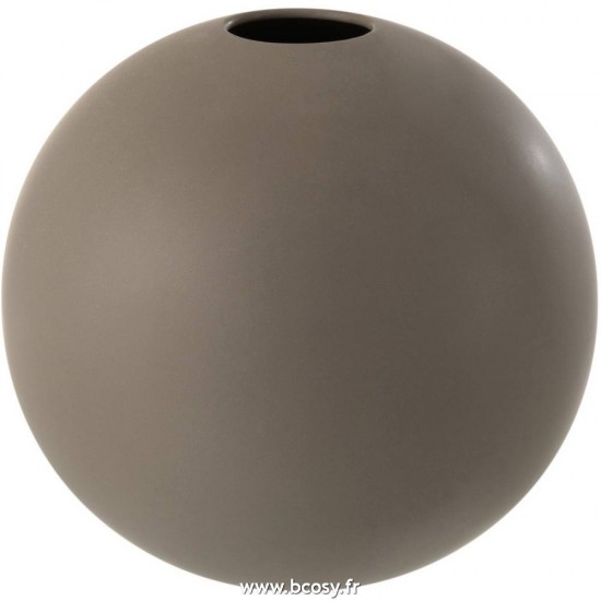 J Line Vase Boule Ceramique Gris Fonce Large 25H JLine 5123 by Jolipa 5123.